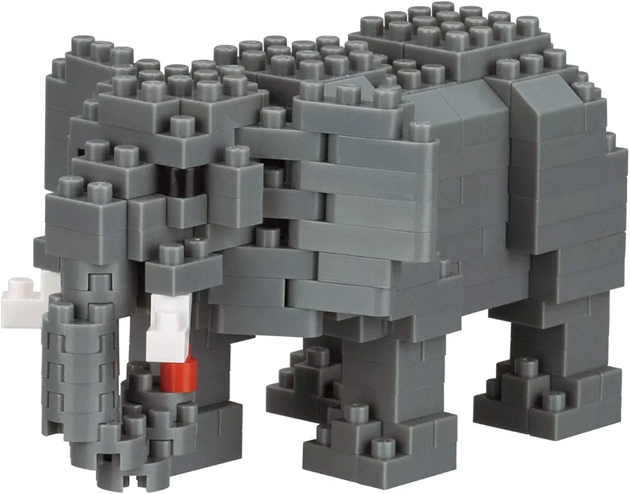 nanoblock - Animals - African Elephant, Collection Series Building Kit