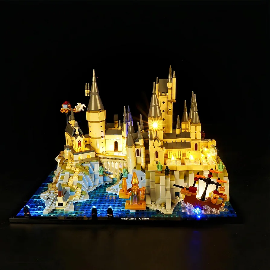 LED Light Kit for Lego 76419 Hogwarts Castle and Grounds Model, Decorative Lamp Compatible with Lego 76419 Building Blocks (Only Lamp Not Include The Building Blocks)