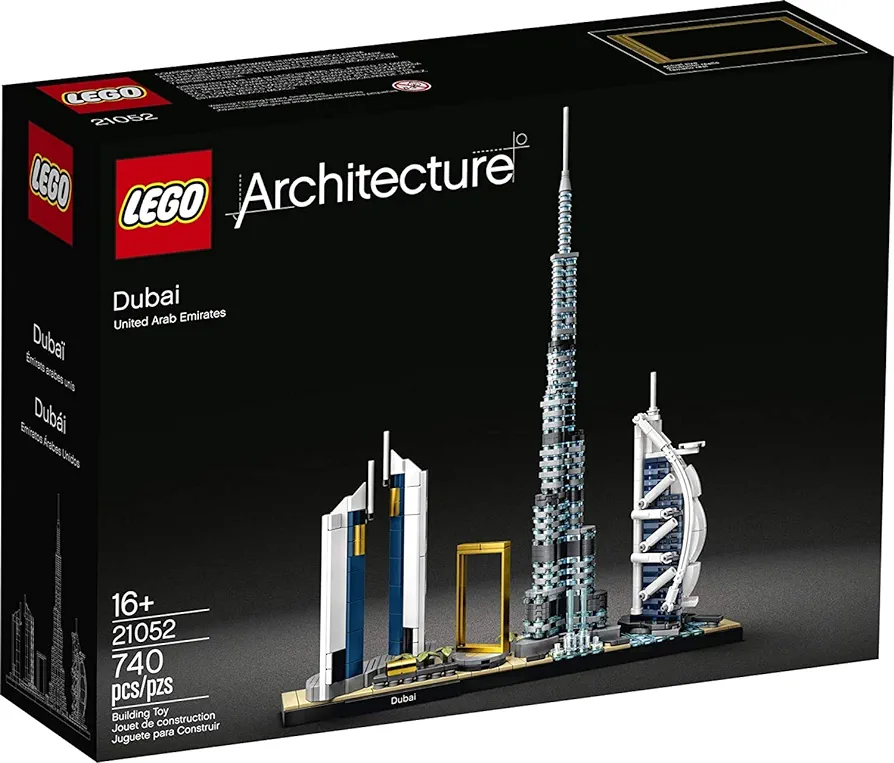 LEGO Architecture Skylines: Dubai 21052 Building Kit, Collectible Architecture Building Set for Adults (740 Pieces)