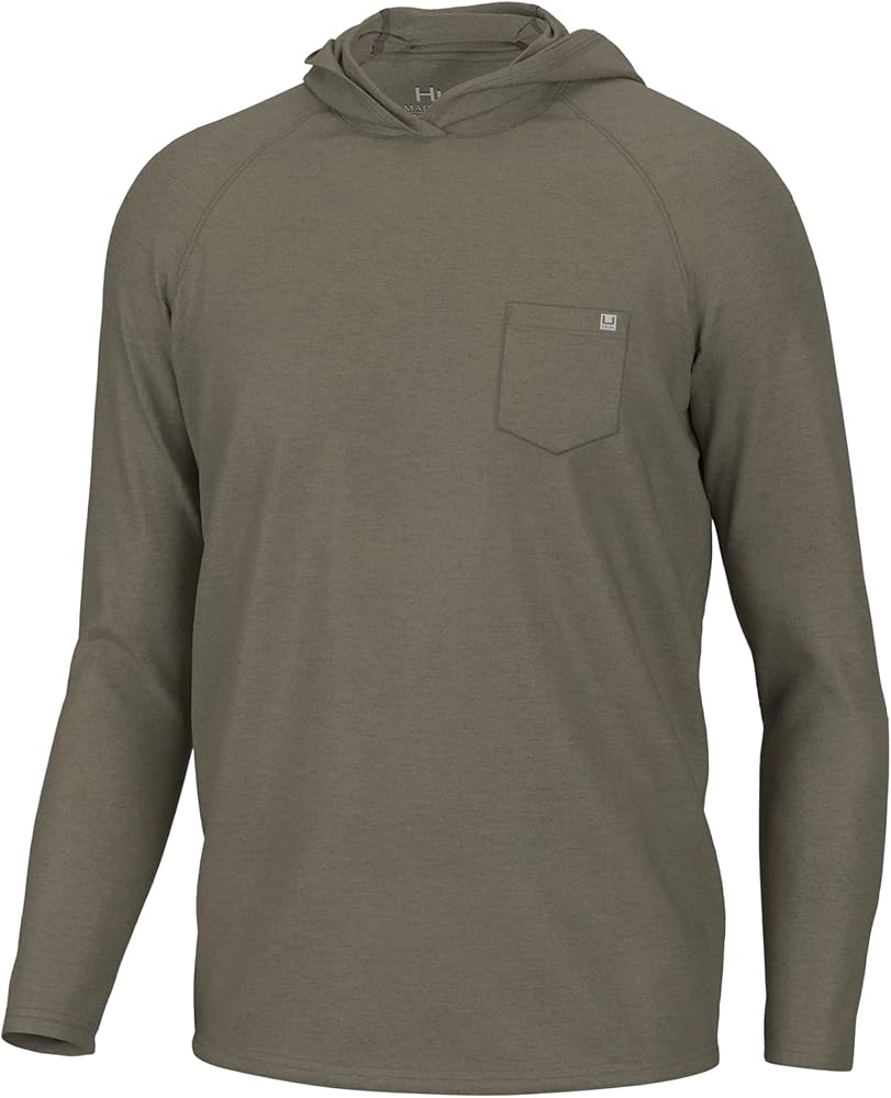 HUK Waypoint Hoodie, Performance Long-Sleeve Shirt for Men