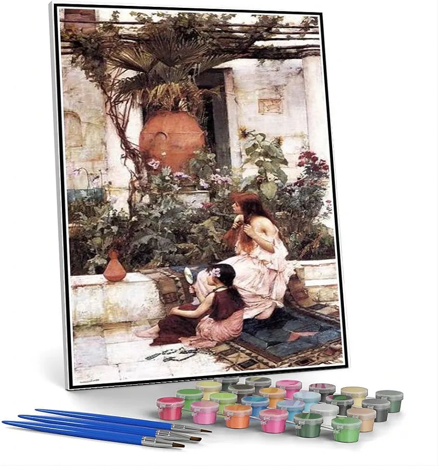 DIY Painting Kits for Adults The Toilet Painting by John William Waterhouse Arts Craft for Home Wall Decor