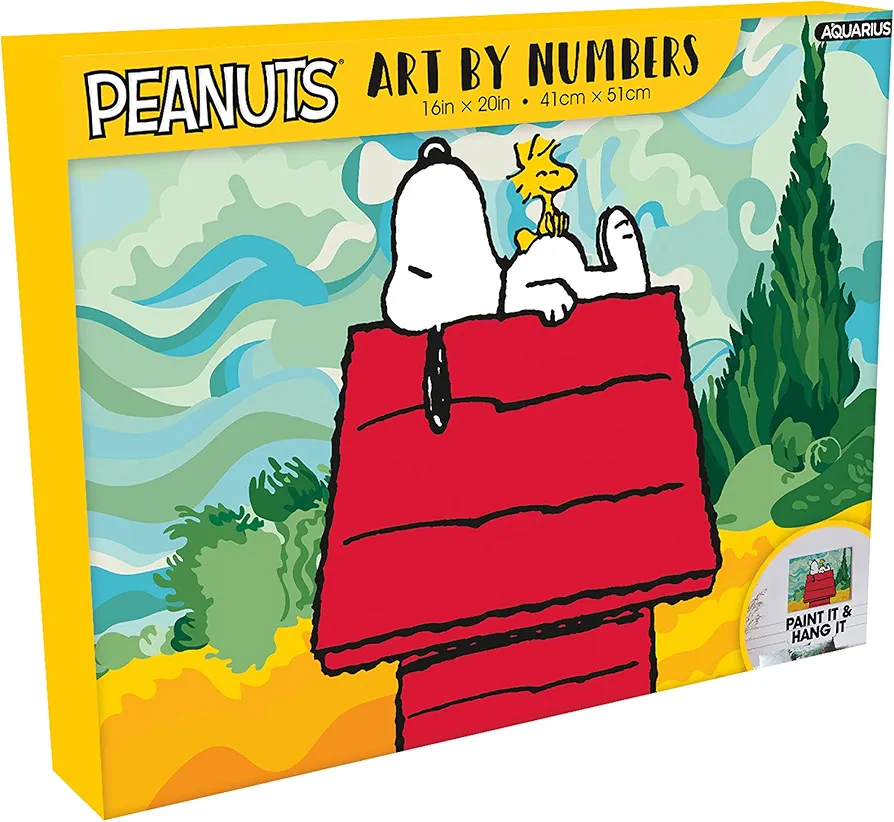 AQUARIUS - Peanuts Snoopy Chill Art by Numbers