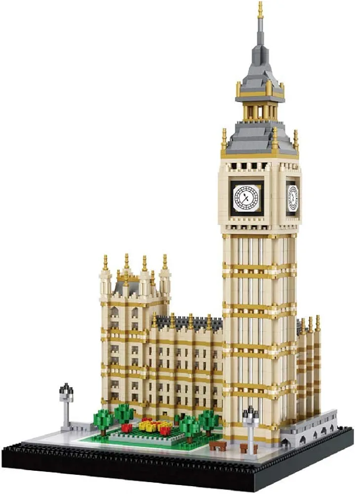 dOvOb Real Big Ben Micro Building Blocks Set (3600PCS) - World Famous Architectural Model Toys Gifts for Kid and Adult