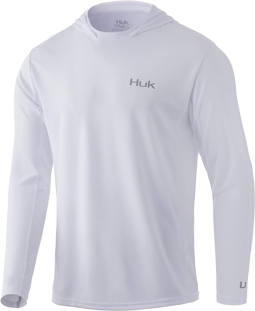 HUK Men's Icon X Hoodie | Fishing Shirt with +50 UPF Sun Protection