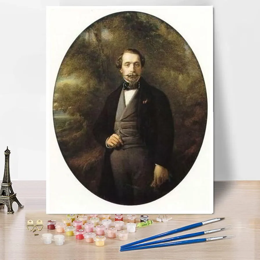 DIY Painting Kits for Adults Emperor Napoleon Iii Painting by Franz Xaver Winterhalter Arts Craft for Home Wall Decor