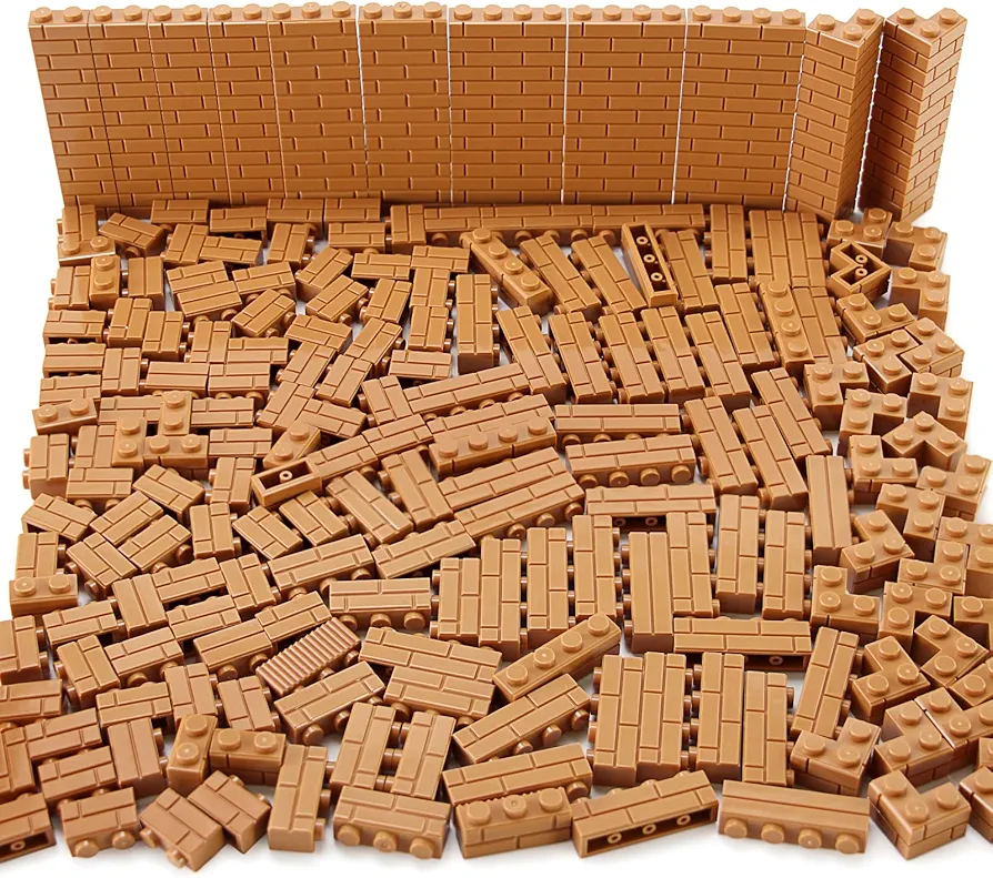 Feleph 260 Pieces Masonry Profile Bricks Set Multicolor Building Blocks for Wall MOC Parts and Pieces Diverse Bulk Toy Set Compatible with Major Brands