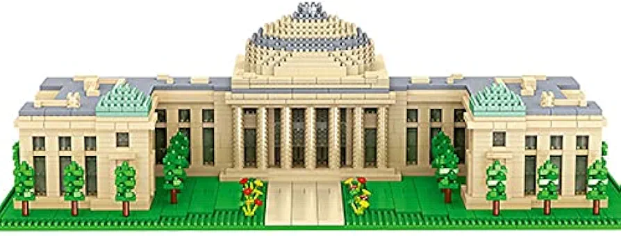 Massachusetts Institute of Technology Building Blocks Set (3633Pcs) Famous University World Architecture Educational Toys Micro Bricks for Kids Adults