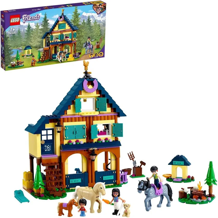 LEGO® Friends Forest Horseback Riding Center 41683 Building Kit; Horse Riding