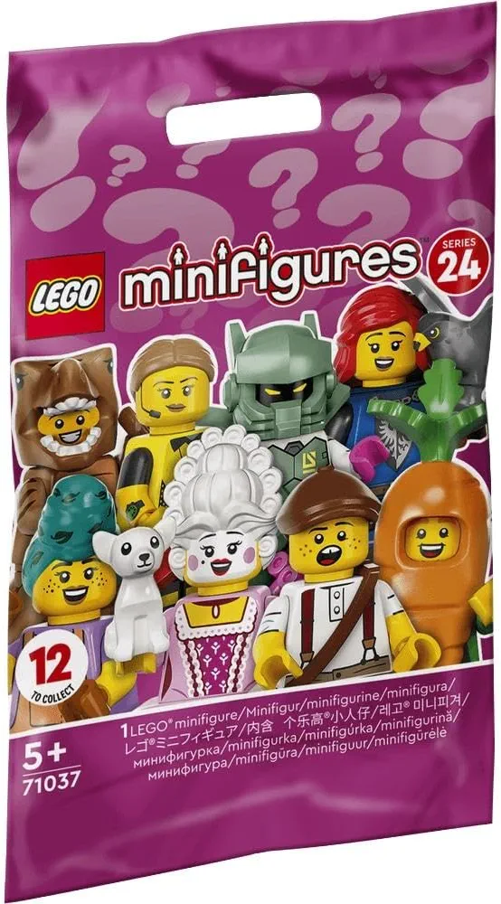 LEGO® Minifigures Series 24 71037 Exclusive Characters Building Toy Set; Collectible Toys for Kids Aged 5+