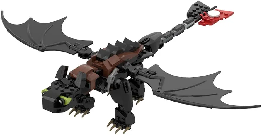 Toothless Building Block Kit Toys, Compatible with Lego Anime Video Character Figure Model Collectible Suitable, Suitable for Fans, Suitable for Boys and Girls Aged 6+ (233Pcs)