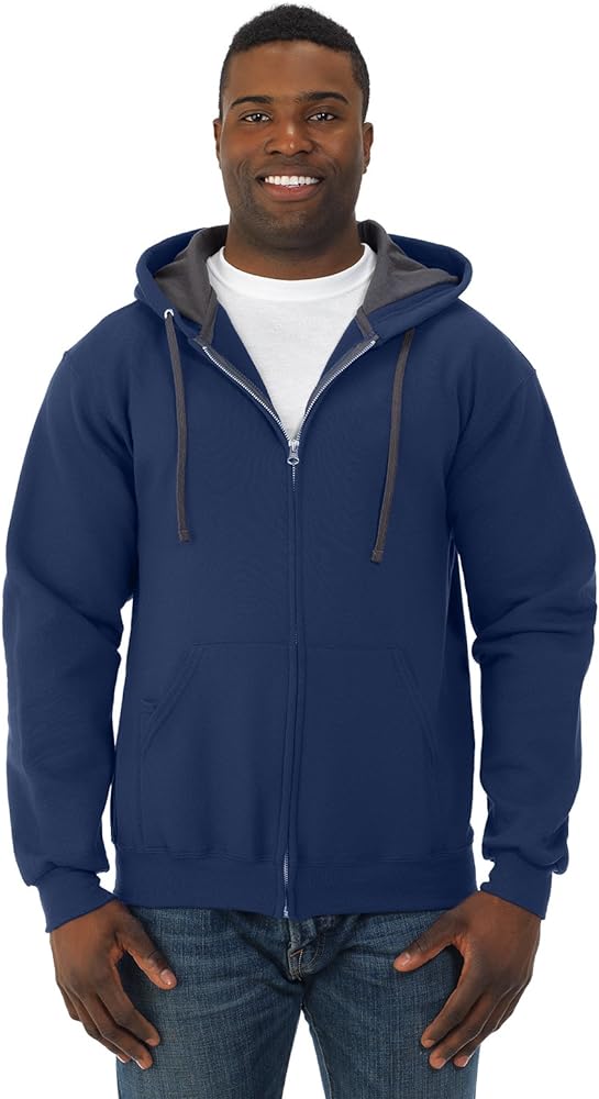 Fruit of the Loom Men's Sofspun Fleece Full Zip Hoodie