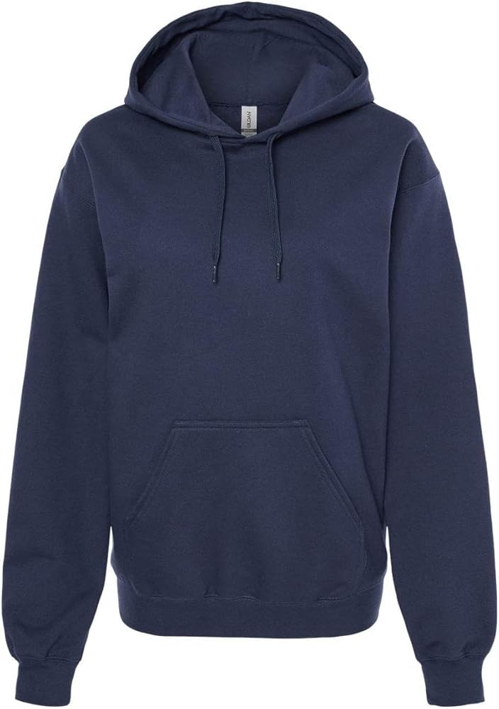 Gildan Mens Softstyle Hooded Sweatshirt, S, Navy