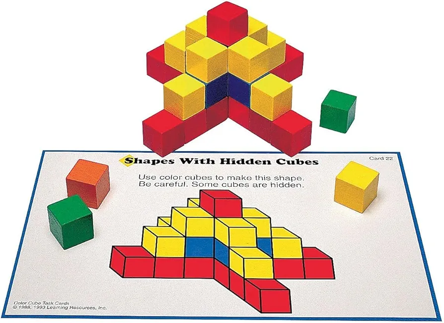 Learning Resources Creative Color Cubes, Fine Motor Skills, Counting Skills, Basic Math, 100 Piece, Ages 3+