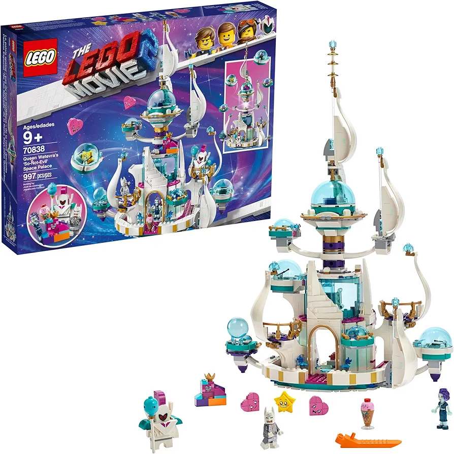 LEGO THE LEGO MOVIE 2 Queen Watevra’s So Not Evil Space Palace 70838 Building Kit (995 Pieces)