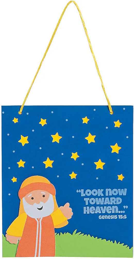 Fun Express Abraham & The Stars Craft Kit - Crafts for Kids and Fun Home Activities - VBS Vacation Bible School Supplies/Decor