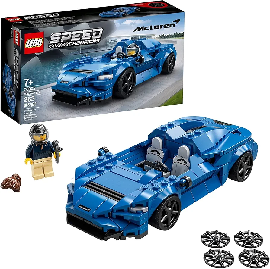 LEGO Speed Champions McLaren Elva 76902 Building Kit; Top Toy Car; Cool Toy for Kids; New 2021 (263 Pieces)