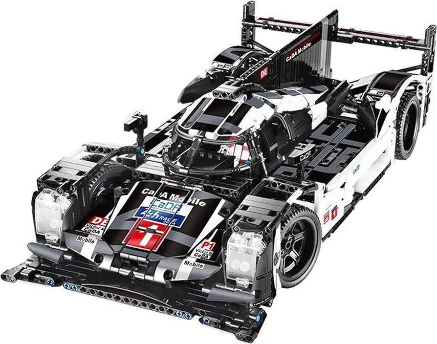 Champion Race Car Technique Building Blocks | Engineering Details | 1586 Pieces Major Brands Compatible | Adult Collectible | Scale 1:9.5