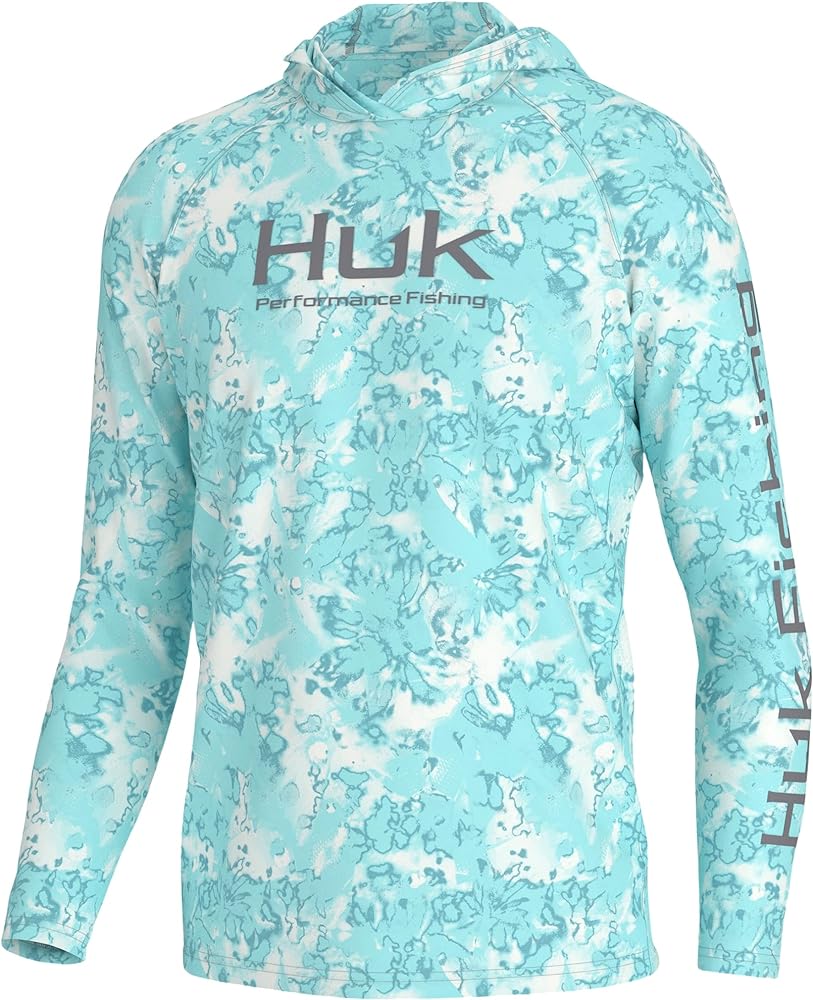 HUK Men's Pursuit Hoodie, Sun Protecting Fishing Shirt with Hood