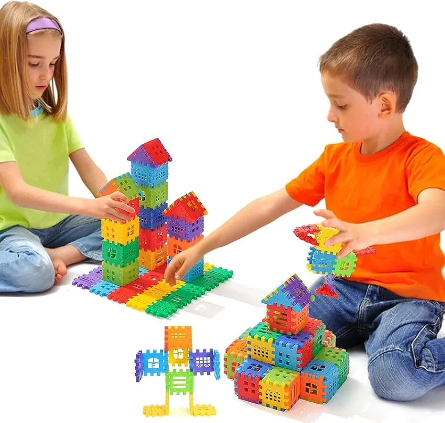 Interlocking Building Blocks Toys for Kids-Building Blocks for Toddlers Building Blocks Educational Toys Set (400PCS)-011A