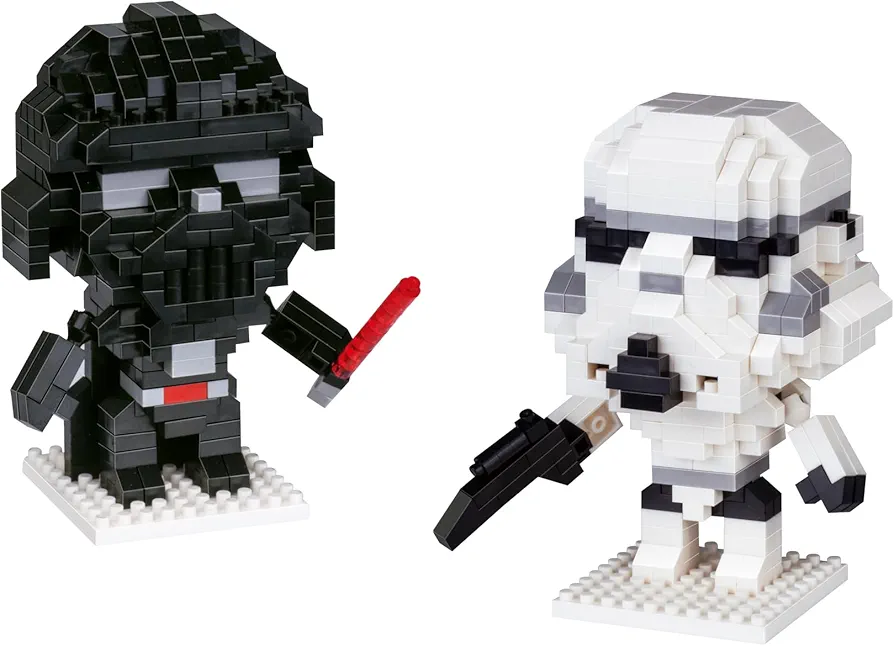 Inc. - Set of 2 Stormtrooper, Darth Vader Educational DIY Model Mini Building Blocks