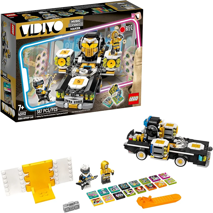 LEGO VIDIYO Robo HipHop Car 43112 Building Kit Toy, Inspire Kids to Direct and Star in Their Own Music Videos; New 2021 (387 Pieces)