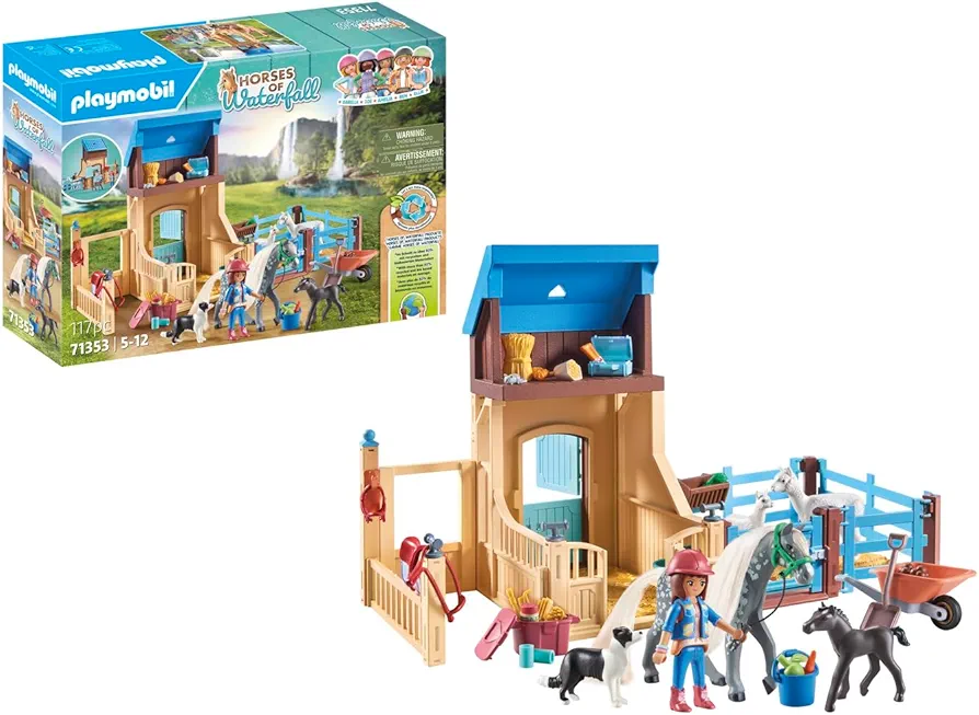 Playmobil Horses of Waterfall Horse Stall with Amelia and Whisper