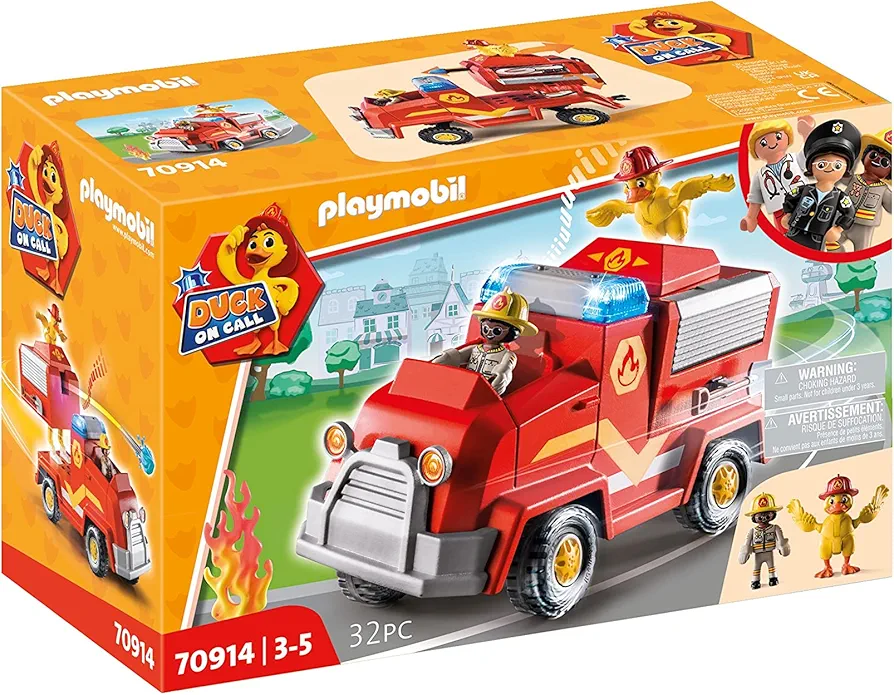 Playmobil Duck On Call - Fire Brigade Emergency Vehicle