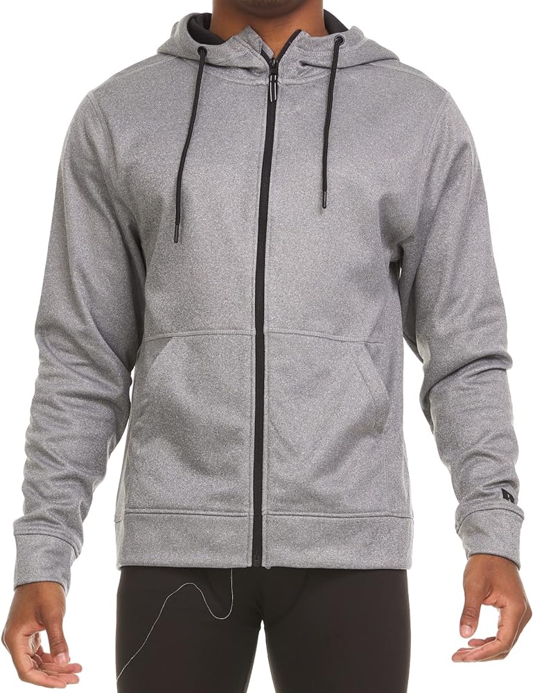 Russell Athletic Mens Space Dye Full Zip Fleece Hoody