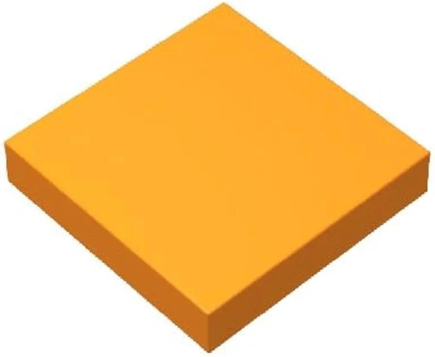 Orange 1x1 Tiles Bulk, 200 Piece Classic Building Tiles 1x1, Compatible with Lego Parts and Pieces(Color:Orange)