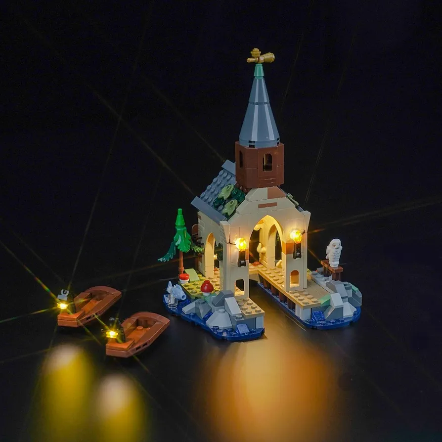 Upgraded Led Light Kit for LEGO Castle Boathouse Building Set, Compatible with LEGO 76426 (Model Not Included)