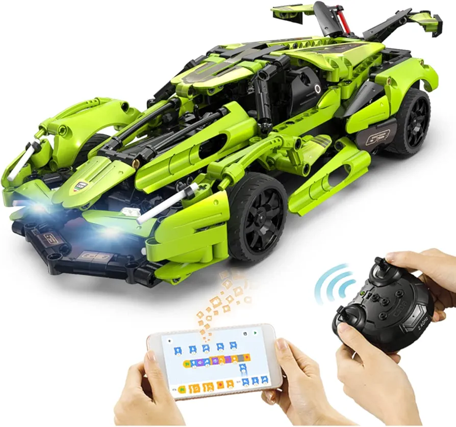 WISEPLAY Model Cars to Build for Adults and Kids 9-12 Year - STEM Kits for Kids Age 8-10 - Build Your Own Remote Control Car - STEM Toys for 10+ Year Old Boys - Gifts for Boys & Girls 10-14 Years Old