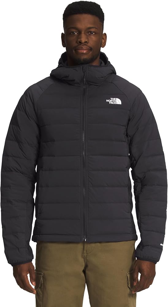 THE NORTH FACE Mens Belleview Stretch Down Hoodie, 3XL, TNF Black