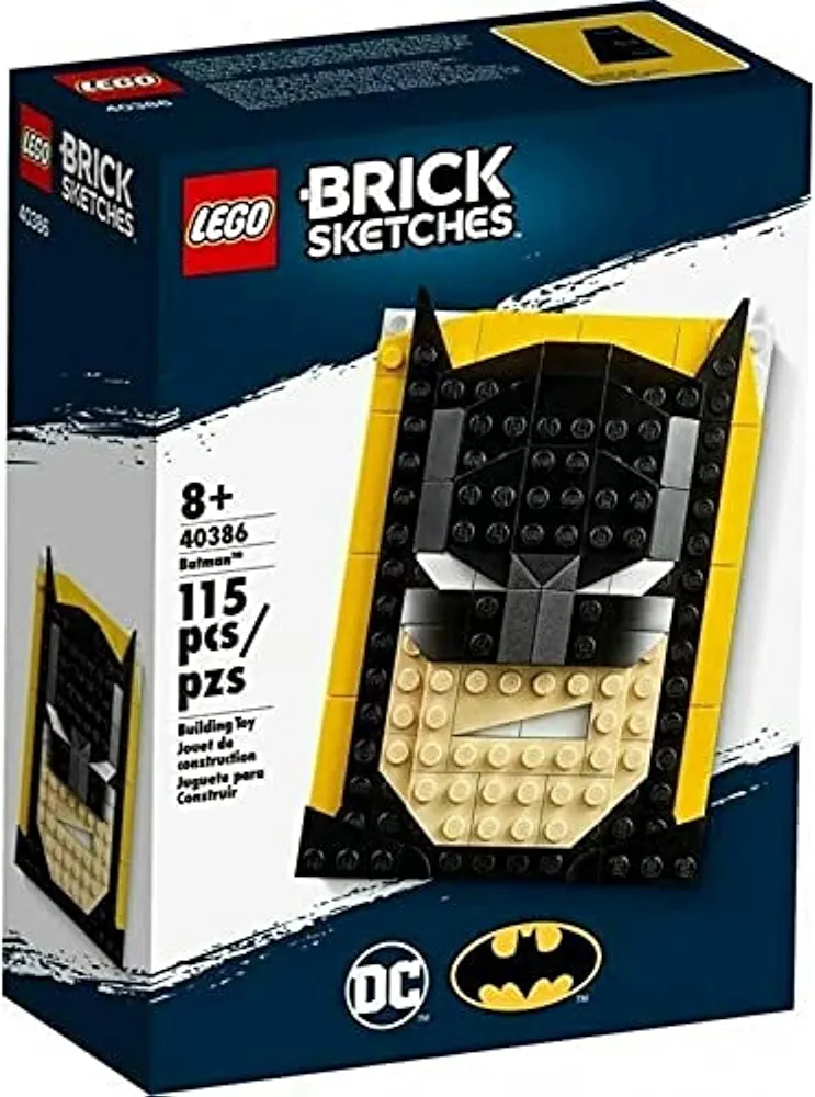 LEGO Brick Sketches: Batman - 115 Piece Building Set - LEGO, #40386, Ages 8+