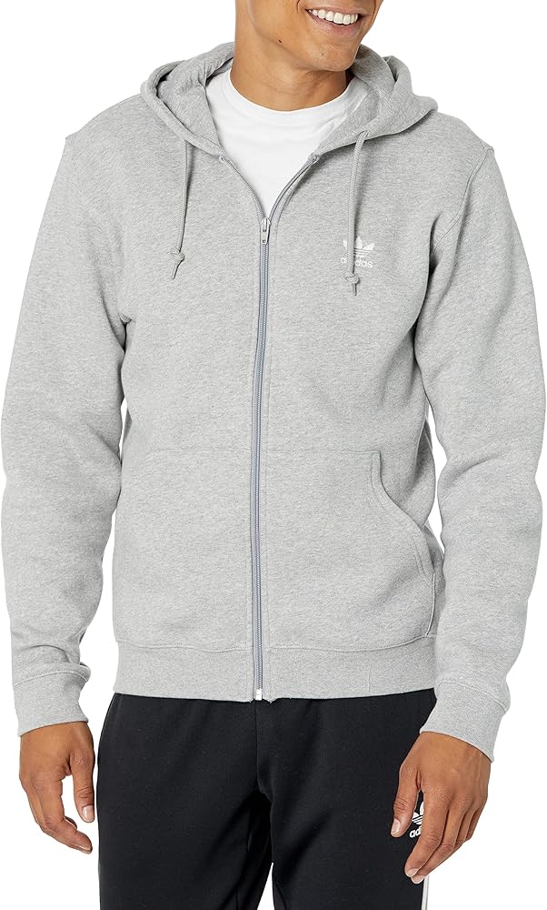 adidas Originals mens Trefoil Essentials Full-zip Hoodie