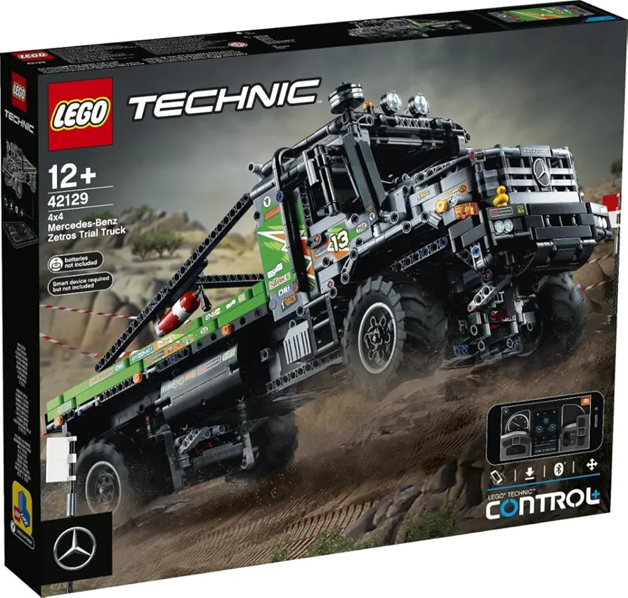 LEGO Technic 4x4 Mercedes-Benz Zetros Trial Truck 42129 Building Kit; Explore A Powerful App-Controlled Toy Truck; New 2021 (2,110 Pieces)