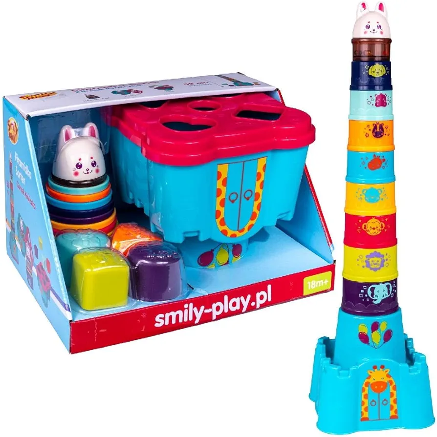 Pyramid Bunny Castle 58 cm Sorter Smily Play