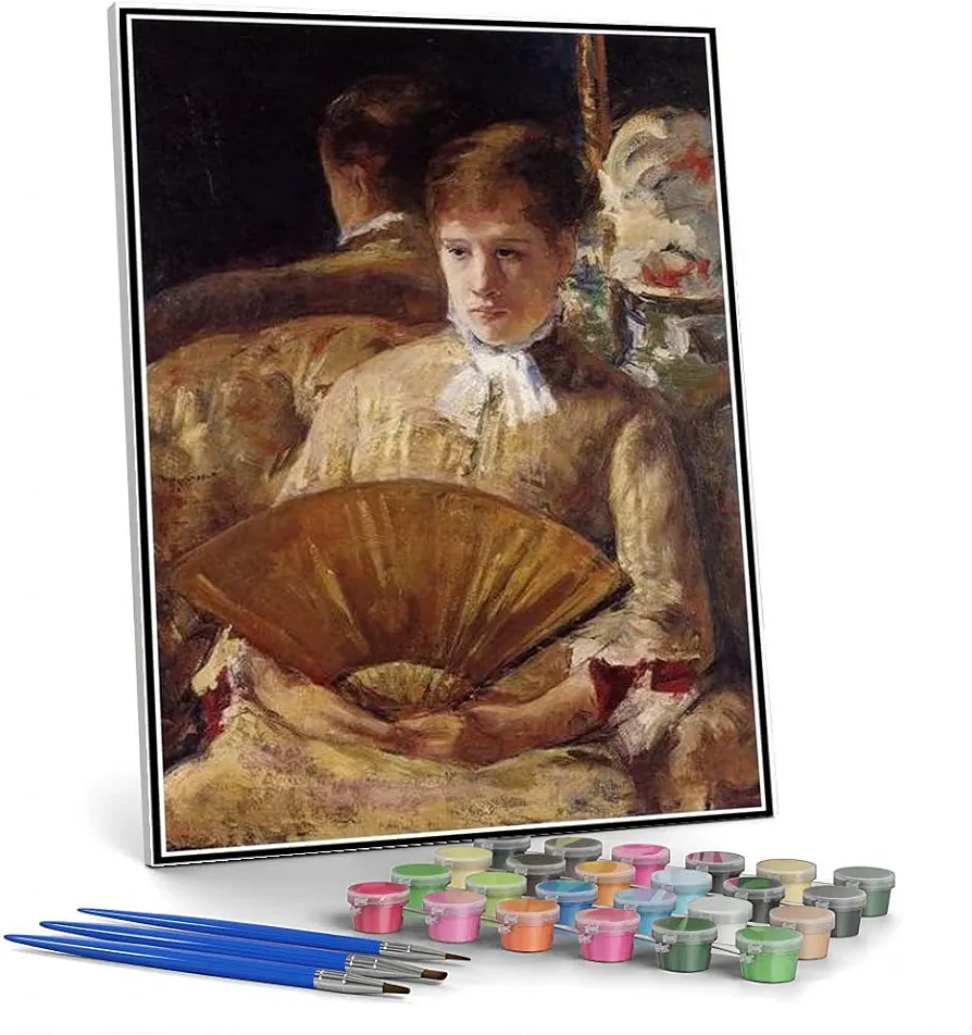 Paint by Numbers Kits for Adults and Kids Portrait of A Lady (Miss My Ellison) Painting by Mary Stevenson Cassatt Arts Craft for Home Wall Decor