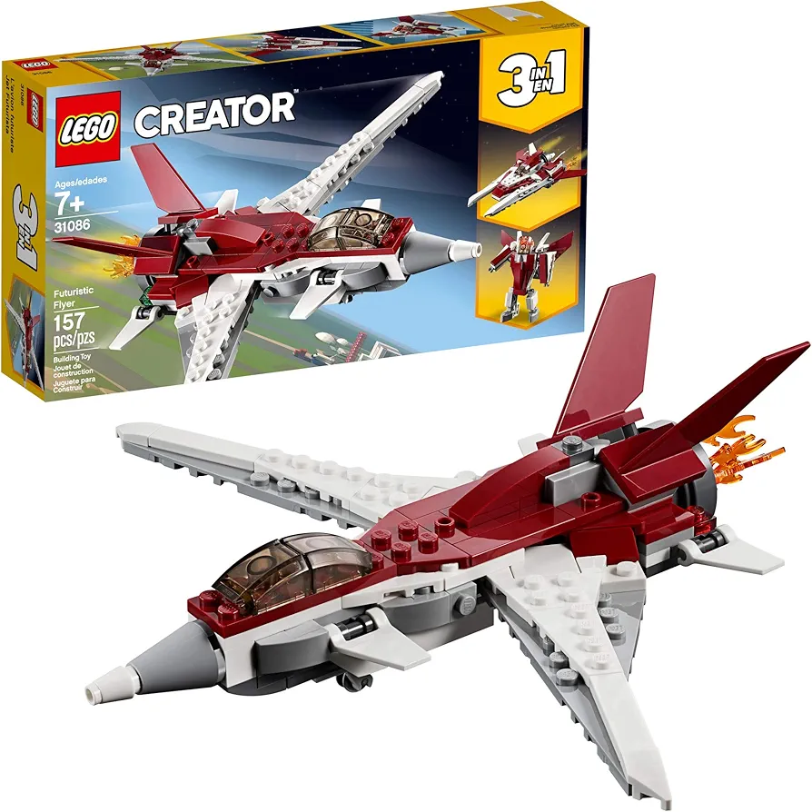 LEGO Creator 3in1 Futuristic Flyer 31086 Building Kit (157 Pieces)