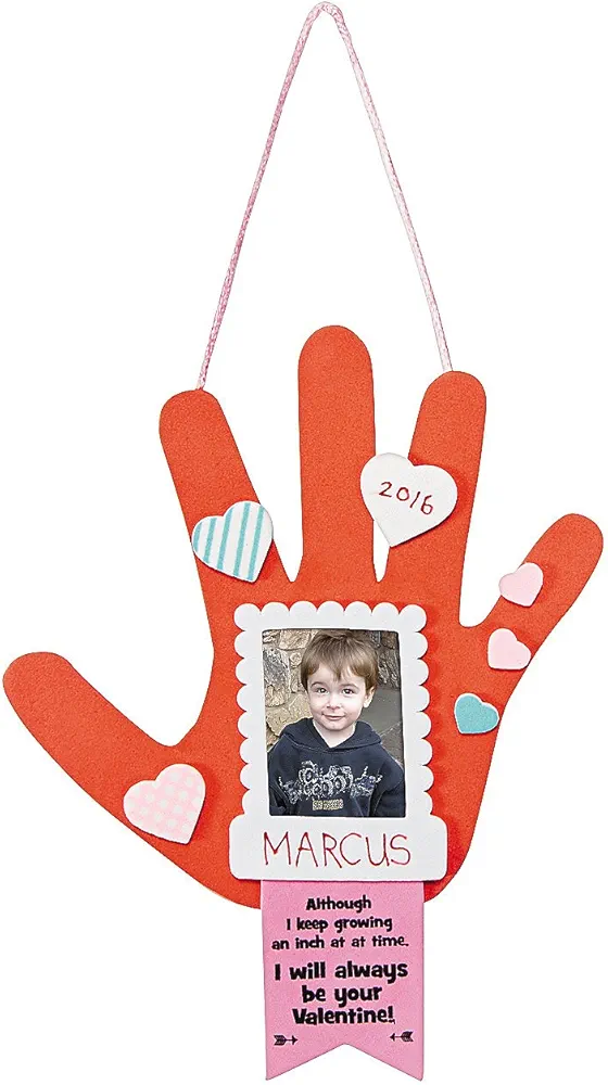 Valentine Handprint Frame Orna Craft Kit -12 - Crafts for Kids and Fun Home Activities