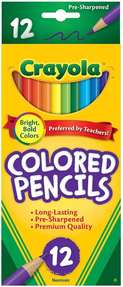 Crayola Colored Pencils Long 12Ct