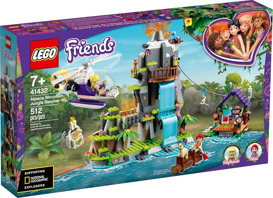 LEGO Friends Alpaca Mountain Jungle Rescue 41432 Building Kit