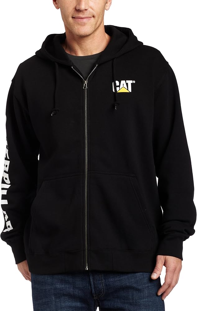 Caterpillar Men's Full Zip Hooded Sweatshirt (Regular and Big & Tall Sizes)