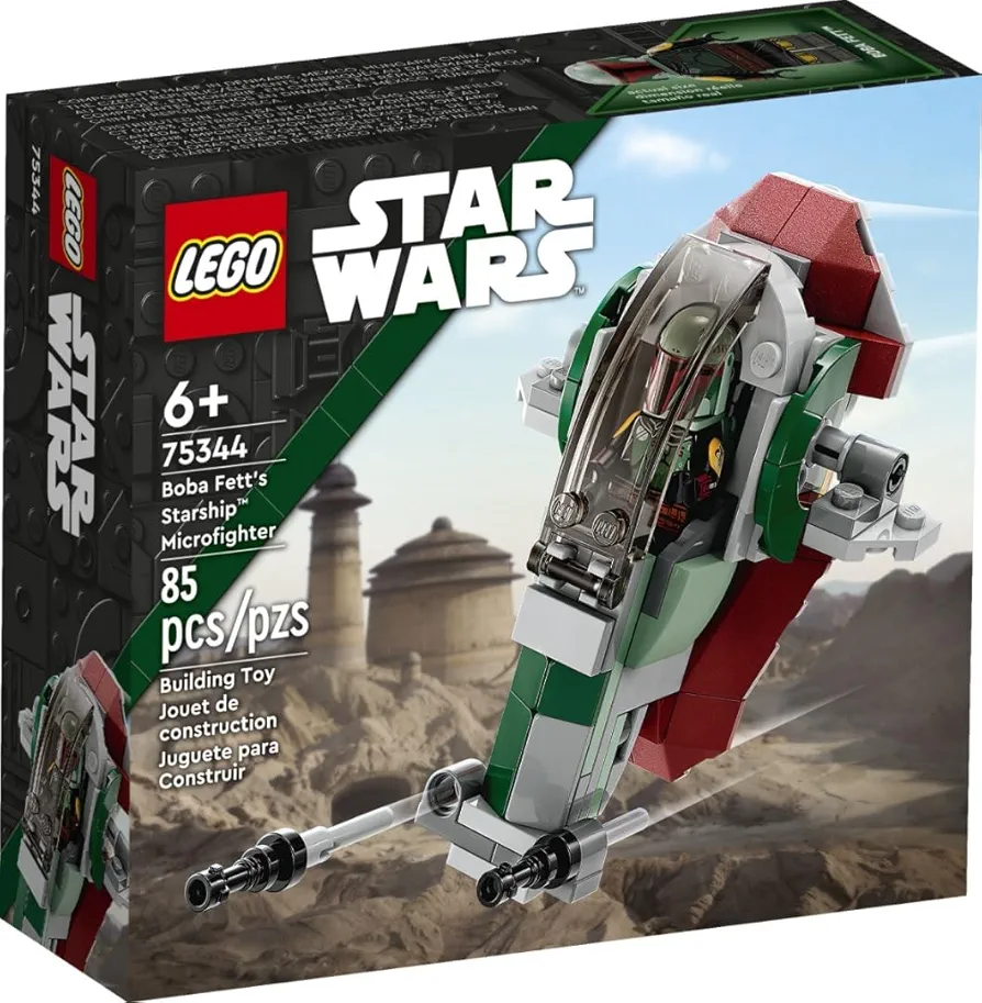 LEGO 75344 Star Wars Boba Fett Spaceship (TM) Microfighter Toy Block Present Space Boys 6 Years and Up