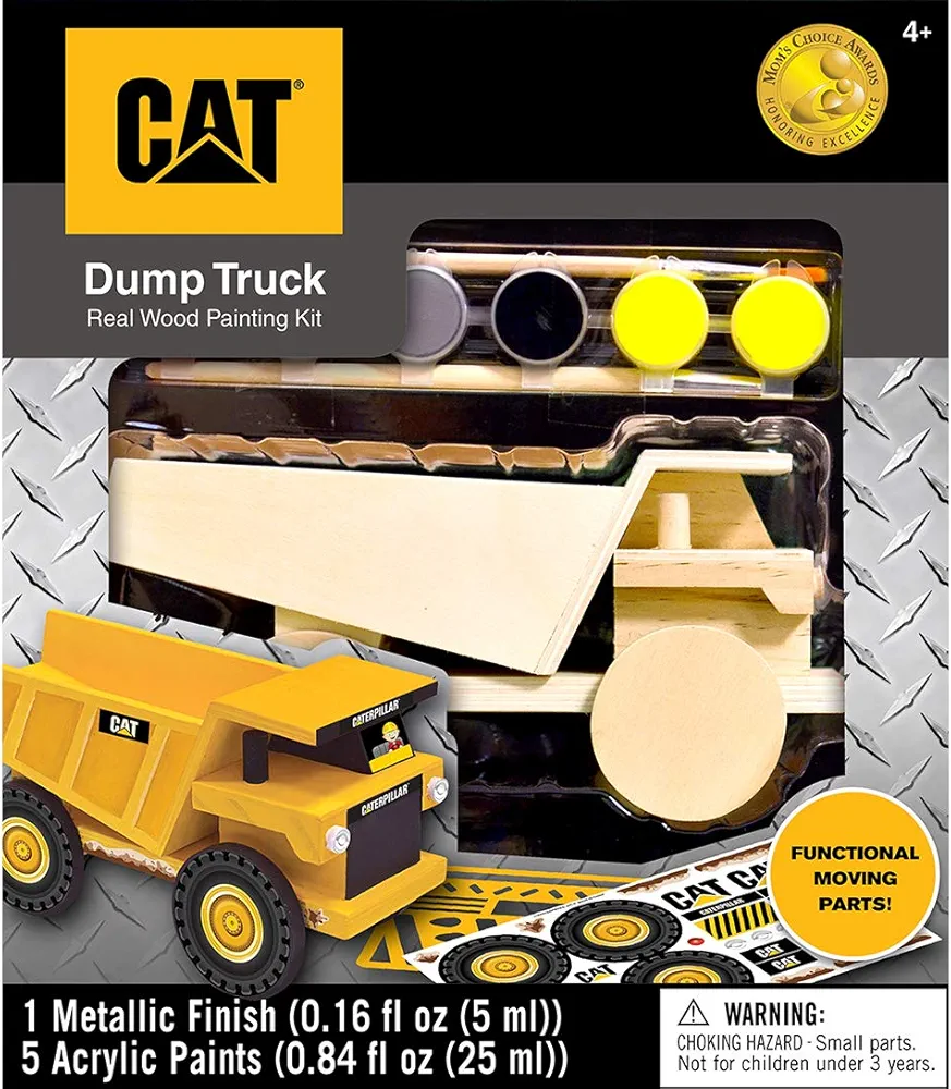 Craft Set - Caterpillar Dump Truck Wood Paint Kit