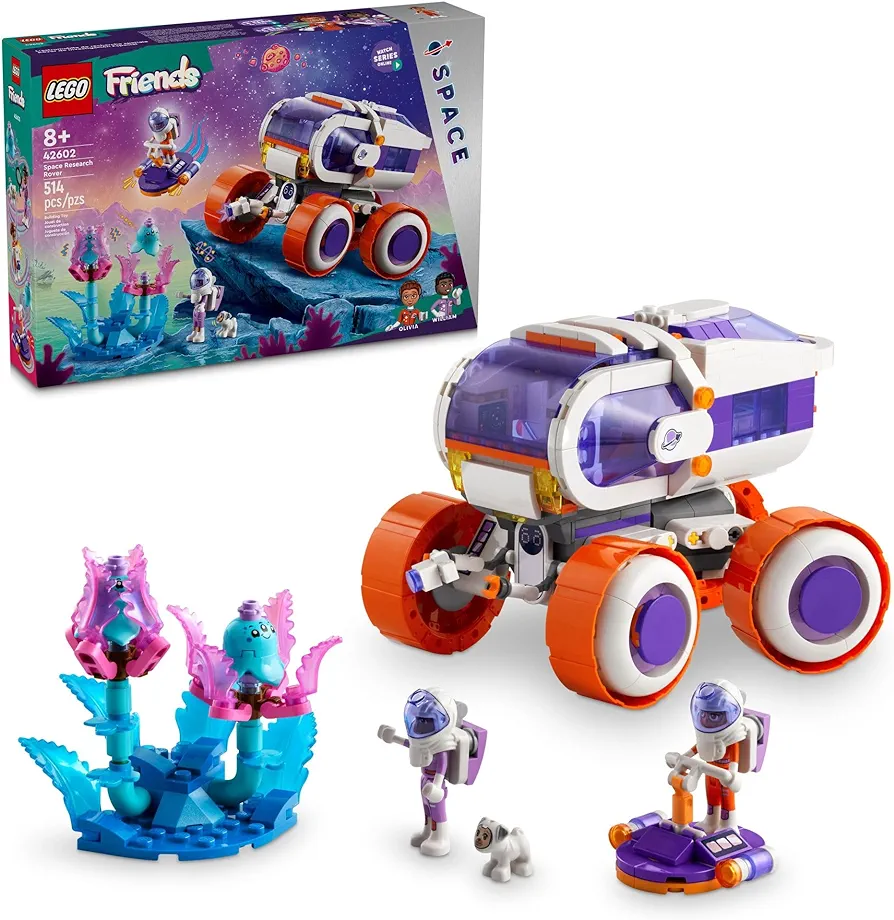 LEGO Friends Space Research Rover Space Toy and Science Playset, Space Gift for Kids with 2 Mini-Dolls, a Dog and 2 Alien Figures, Birthday Gift for Space Lovers, Girls and Boys Ages 8 and Up, 42602