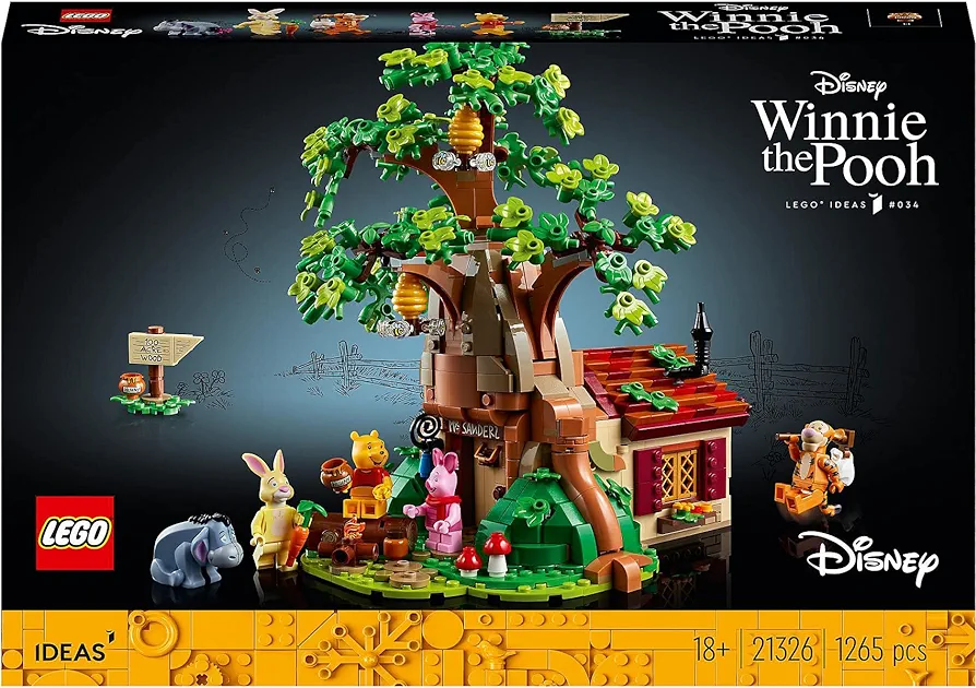 LEGO 21326 Idea Winnie The Pooh Toy Blocks, Present, Interior, Boys, Girls, Adults