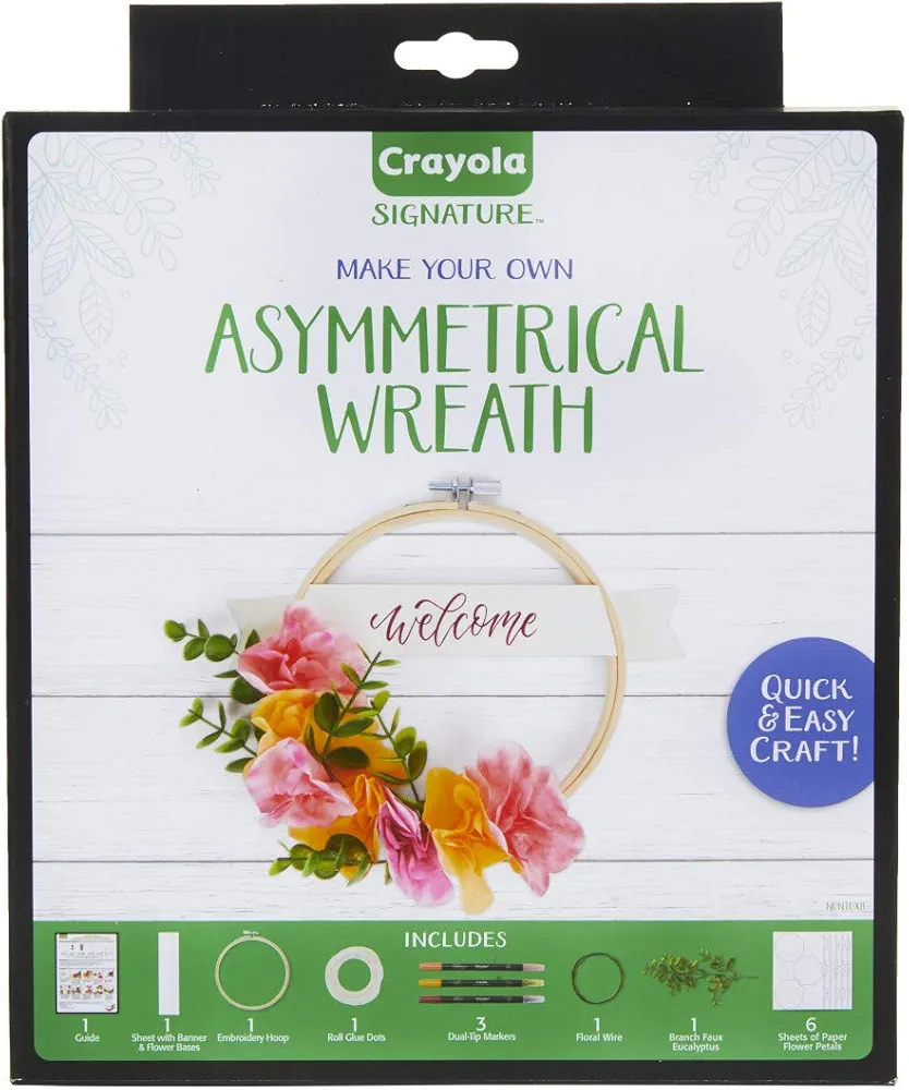 Crayola DIY Wreath, Craft Supplies, Gift for Crafters, Ages 14, 15, 16, 17