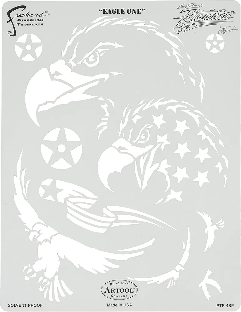 Freehand Airbrush Templates, Patriotica Eagle One