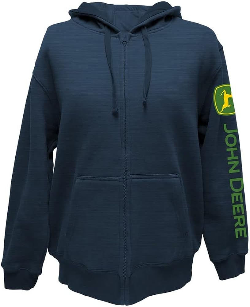 John Deere Jd Full Zip Fleece Sweatshirt