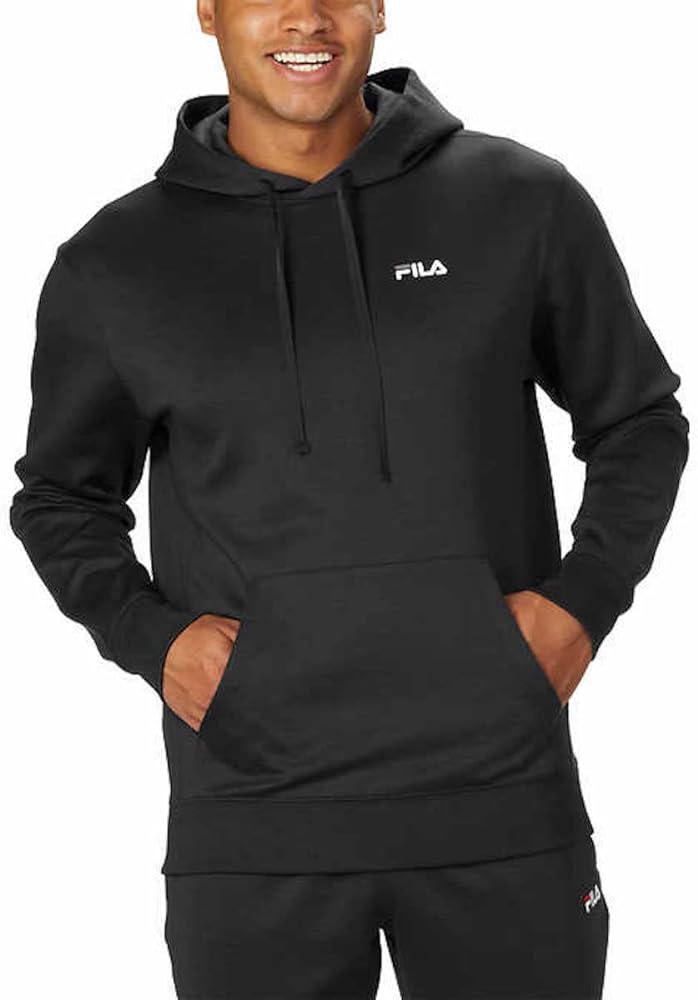 Fila Men's Performance Pullover Hoodie (XX-Large, 001 Black)